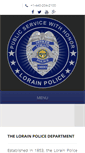 Mobile Screenshot of lorainpolice.com