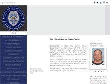 Tablet Screenshot of lorainpolice.com